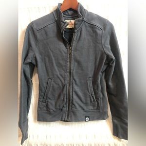 American Giant zip up sweatshirt, gray, EUC